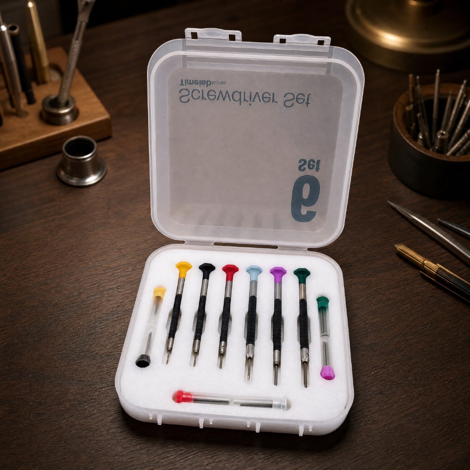 Colcolo Set di Cacciaviti di Precisione Compatto Set Cacciaviti con Custodia Plastica Professionale Strumenti per Hobbisti