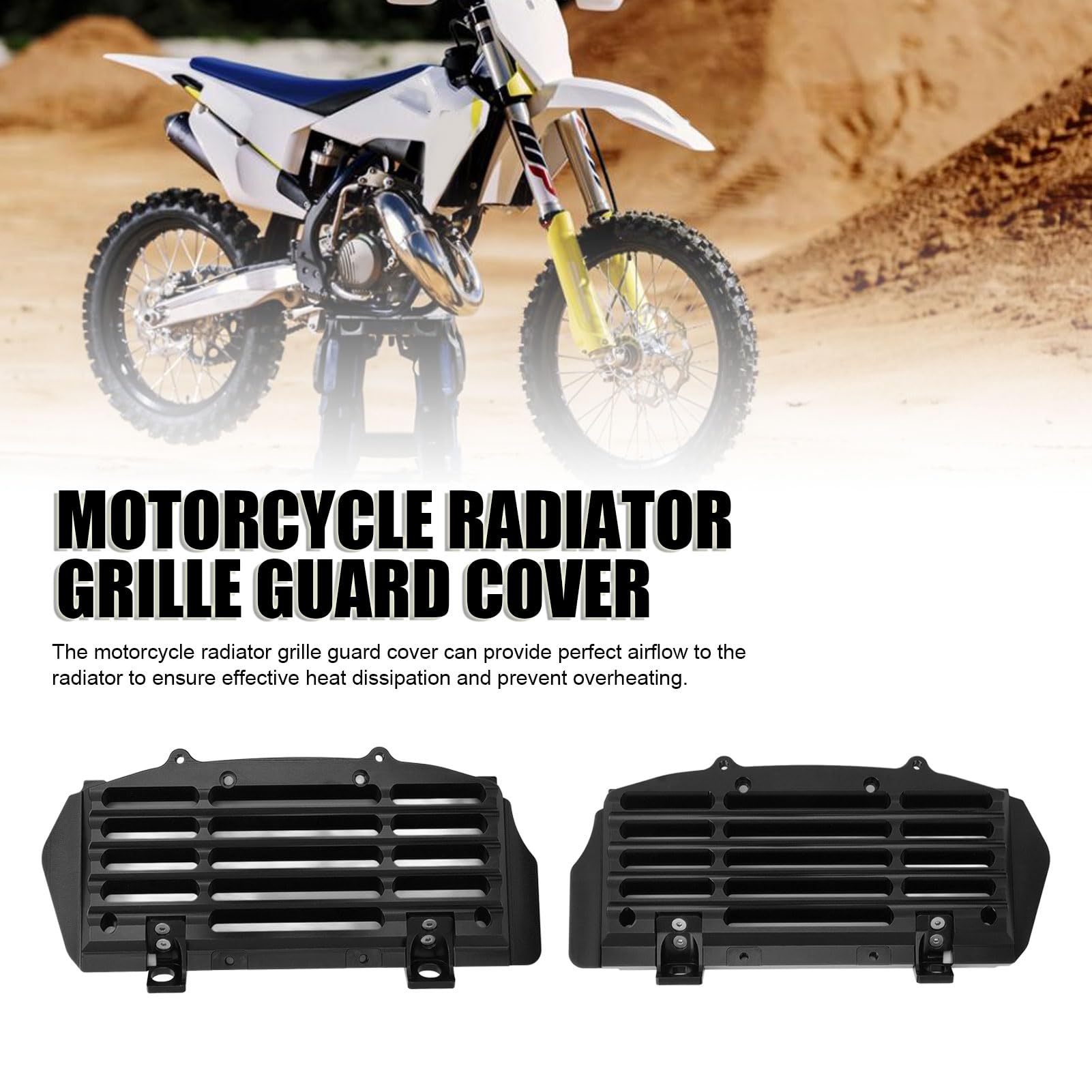 Osłona chłodnicy motocykla stop aluminium CNC zapobiega przegrzaniu pasuje do modeli radiator guard motorcycle