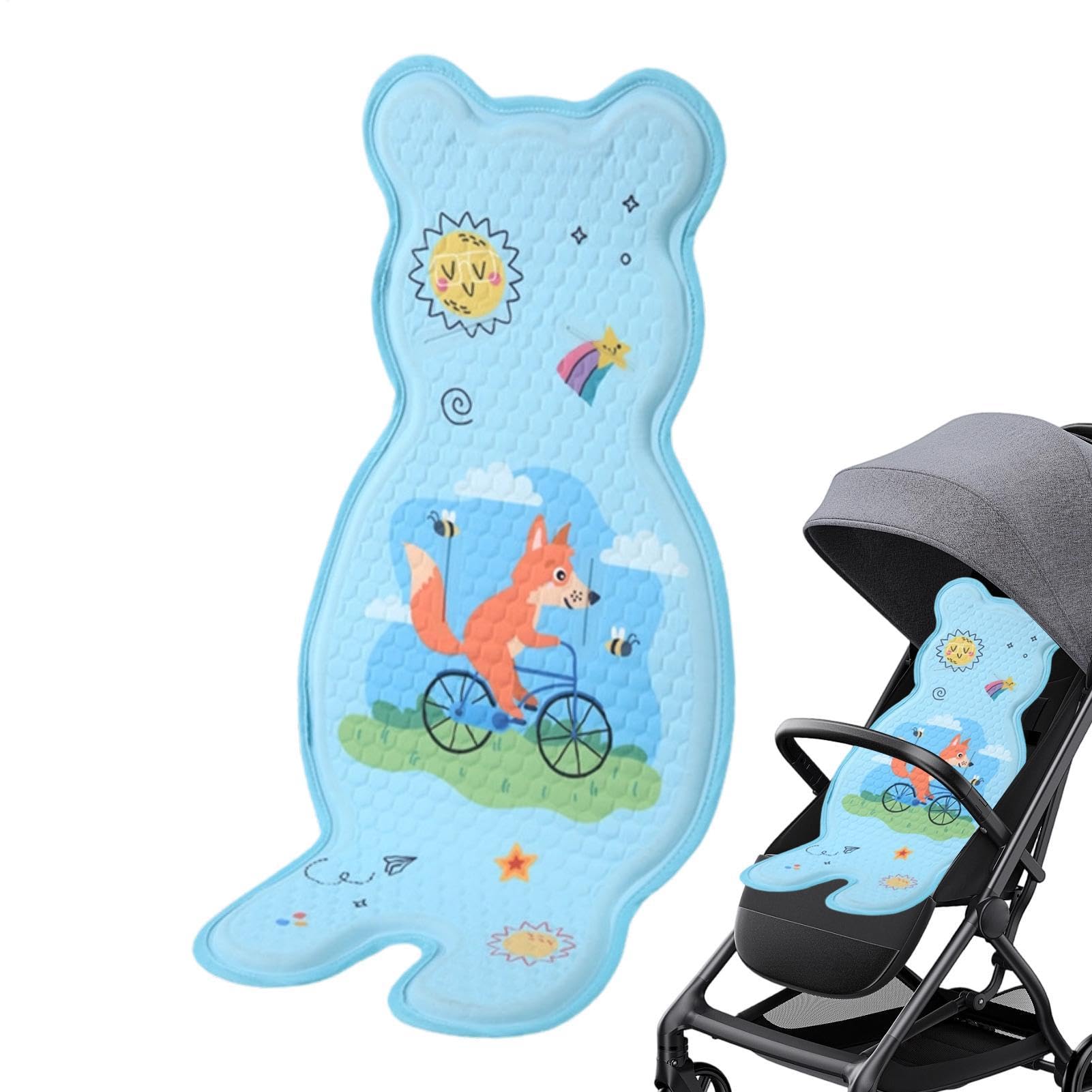 Kinderwagen Kühlpad Sitzauflage Matte,Atmungsaktive Kinder Eissitzmatte - Kühlendes Sitzkissen - Für Baby-Stubenwagen, Baby-Schaukelstuhl, Camping, Reisen, Outdoor Und Park