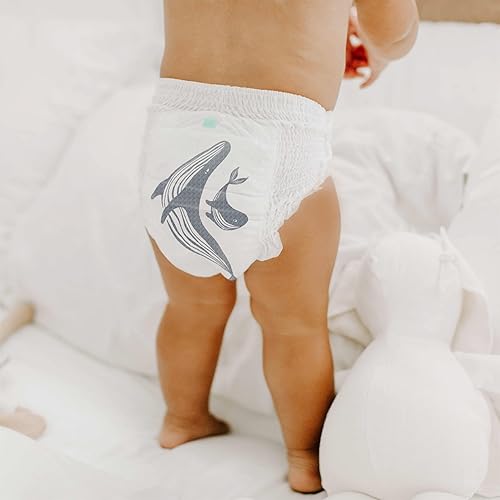 Miniatura 7 de Parasol Clear+Dry - Pañales desechables naturales, protección RashShield y envoltura cómoda Active 360, pañales de entrenamiento hipoalergénicos,