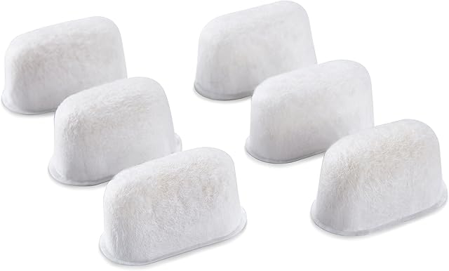 Premium 6-Pack Water Filters for Replacement Breville BWF100 with Ion Exchange Resin Inside, White