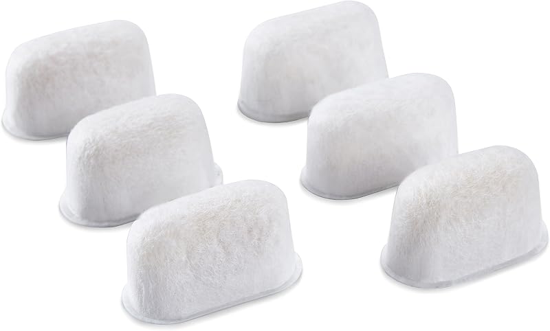 Geesta 6-Pack Resin Water Filters for Breville BWF100 | Replacement Filters for Breville Espresso Machine Barista Express, Ion Exchange Resin Softens Water, Reduces Impurities