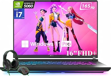 ASUS ROG Strix G16 Gaming Laptop, 16" FHD+ 1610 165Hz IPS Display, Intel 14th Gen i7-14650HX, GeForce RTX 5060 Laptop GPU, 64 GB DDR5-5600MHz, 4 TB SSD, Wi-Fi 7, BT 5.4, RGB Backlit, Windows 11 Pro