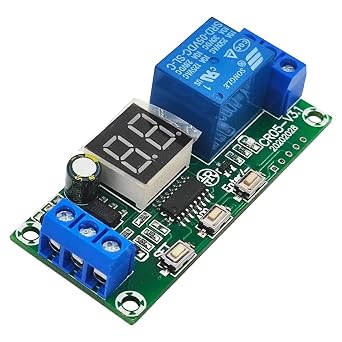 DC 5V Timer Delay Relay Timing Controller Module with Digital LED Display Infinite Cycle 0.1s-99h Adustable Time Switch ON/Off Relay Module, Smart Home Controller