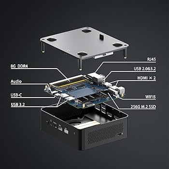 美品　MINI PC　AMD Ryzen R5 3500U Amazon.com: wo-we Mini PC AMD Ryzen 5 3500U (up to 3.70GHz