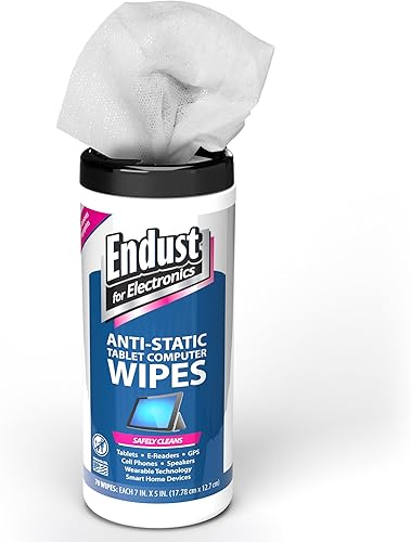 Vista 4 de Endust For Electronics Toallitas limpiadoras de pantalla, toallitas para limpieza de superficies electrónicas, para tableta, lector electrónico
