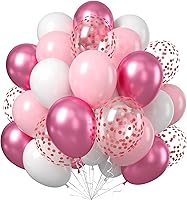 Vista 10 de Globos de color verde azulado y blanco, globos de látex de confeti dorado para fiesta, color azul turquesa oscuro pastel, azul pavo real, blanco