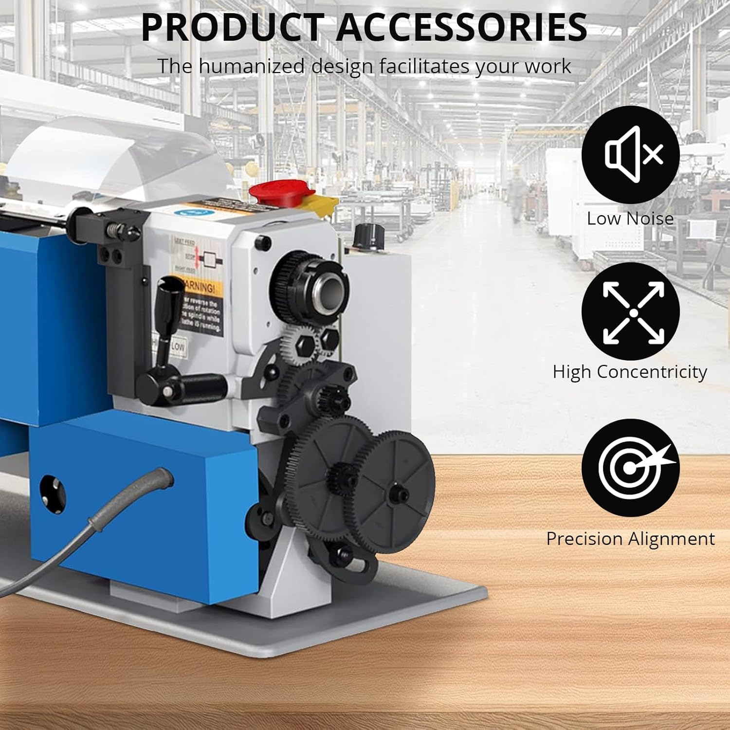 Mini Metal-Lathe Machine Benchtop 550W Variable Speed 2250RPM W/ 3-Jaw Chuck CNC - Picture 11 of 18