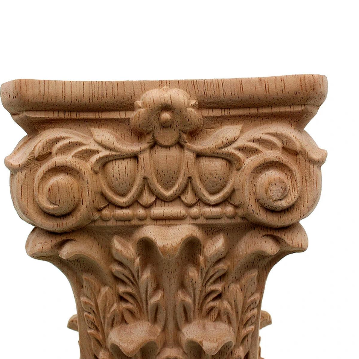Rzeźbiona w drewnie aplikacja DIY vintage rzeźbiona w drewnie naklejka narożna aplikacja rama do mebli domowych szafki drzwi kominka dekoracja 26 cm