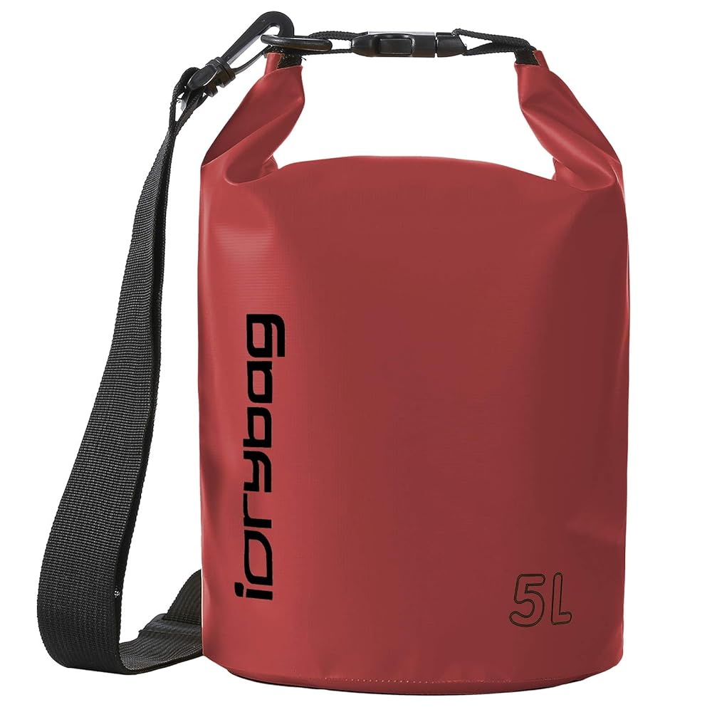 IDRYBAG Dry Bag for Kayaking Waterproof 2L/5L/10L/15L/20L, Small Dry Sack Waterproof Bag for Boating