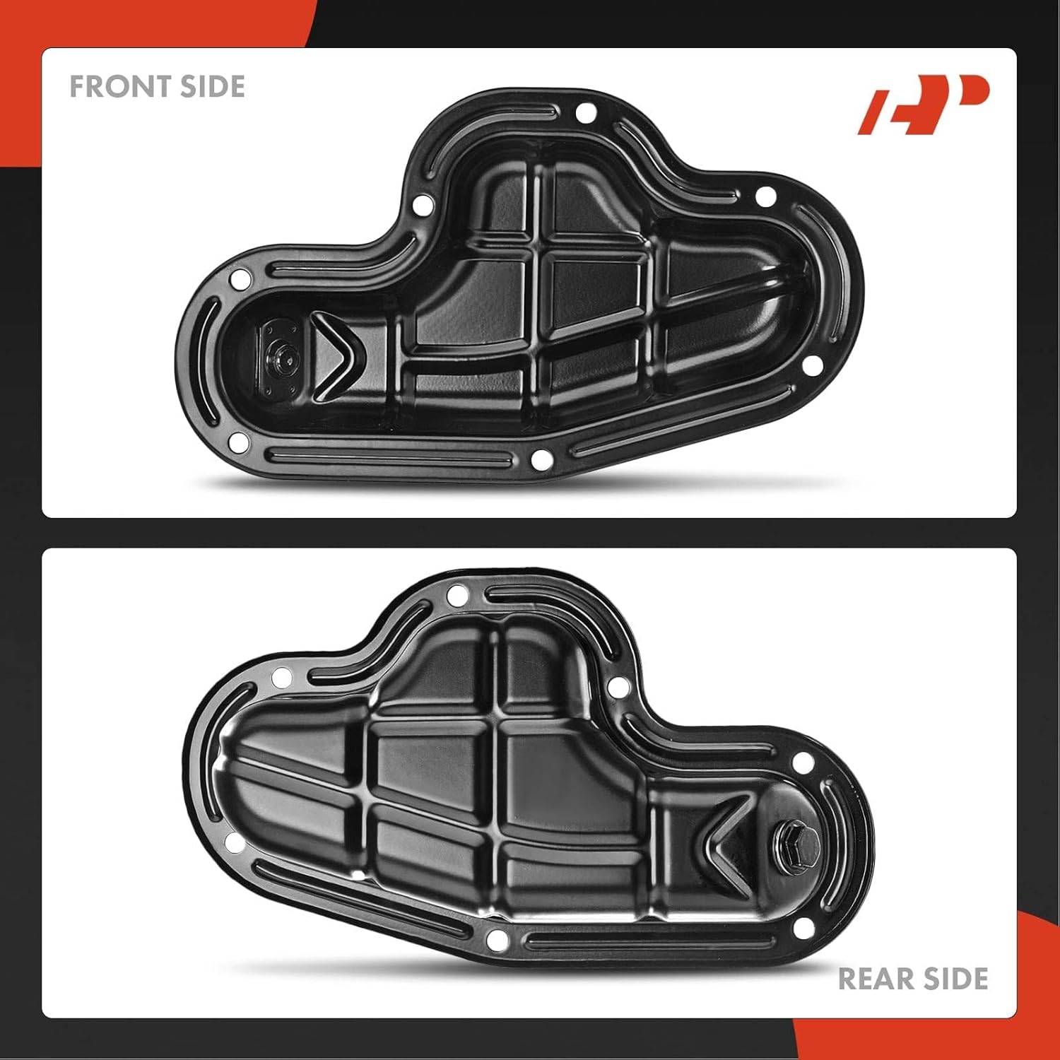 A-Premium Lower Engine Oil Pan Sump with Drain Plug & Gasket Compatible with Nissan Pathfinder 2001-2004, INFINITI QX4 2001-2003, V6 3.5L