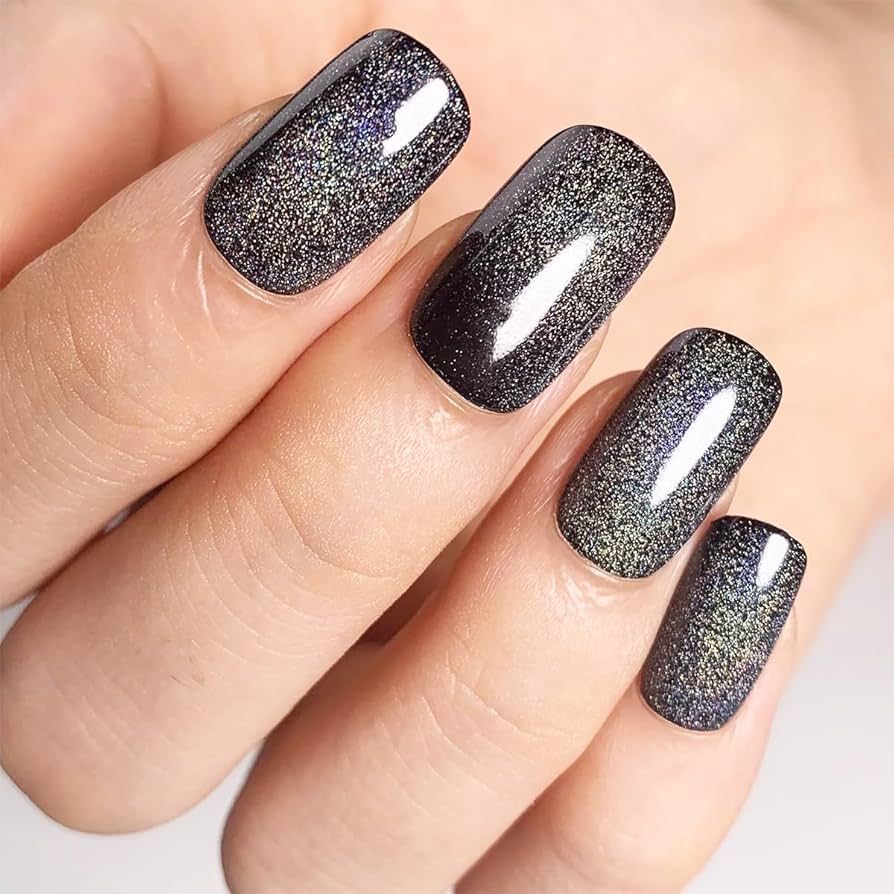 Amazon | ネイルチップ つけ爪 レーザー 24枚入 宇宙 星の海