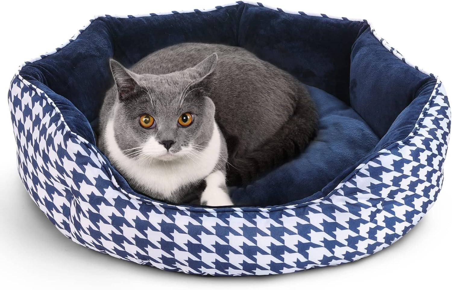 AOKCATS Cat Beds for Indoor Cats, 20 inches Double Side Pet Bed for Small Dogs, Machine Washable with Slip-Resistant Waterproof Oxford…