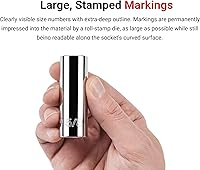 Vista 5 de TEKTON Juego de llaves de bujía de 3/8 pulgadas, 3 piezas (5/8, 3/4, 13/16 pulgadas) SHD91003