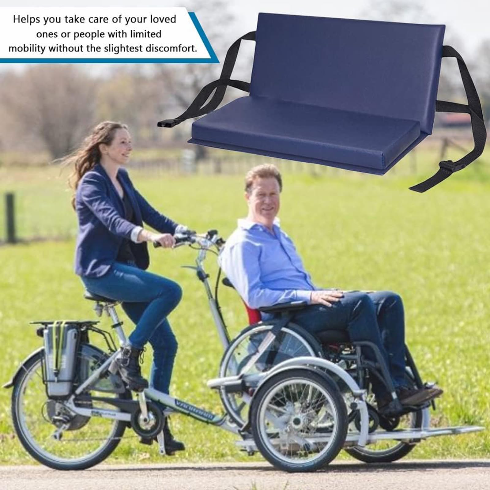 Extensor de reposapiés para silla de ruedas, protector de cojín para piernas con correa de liberación rápida, fácil instalación, 20 x 16 pulgadas