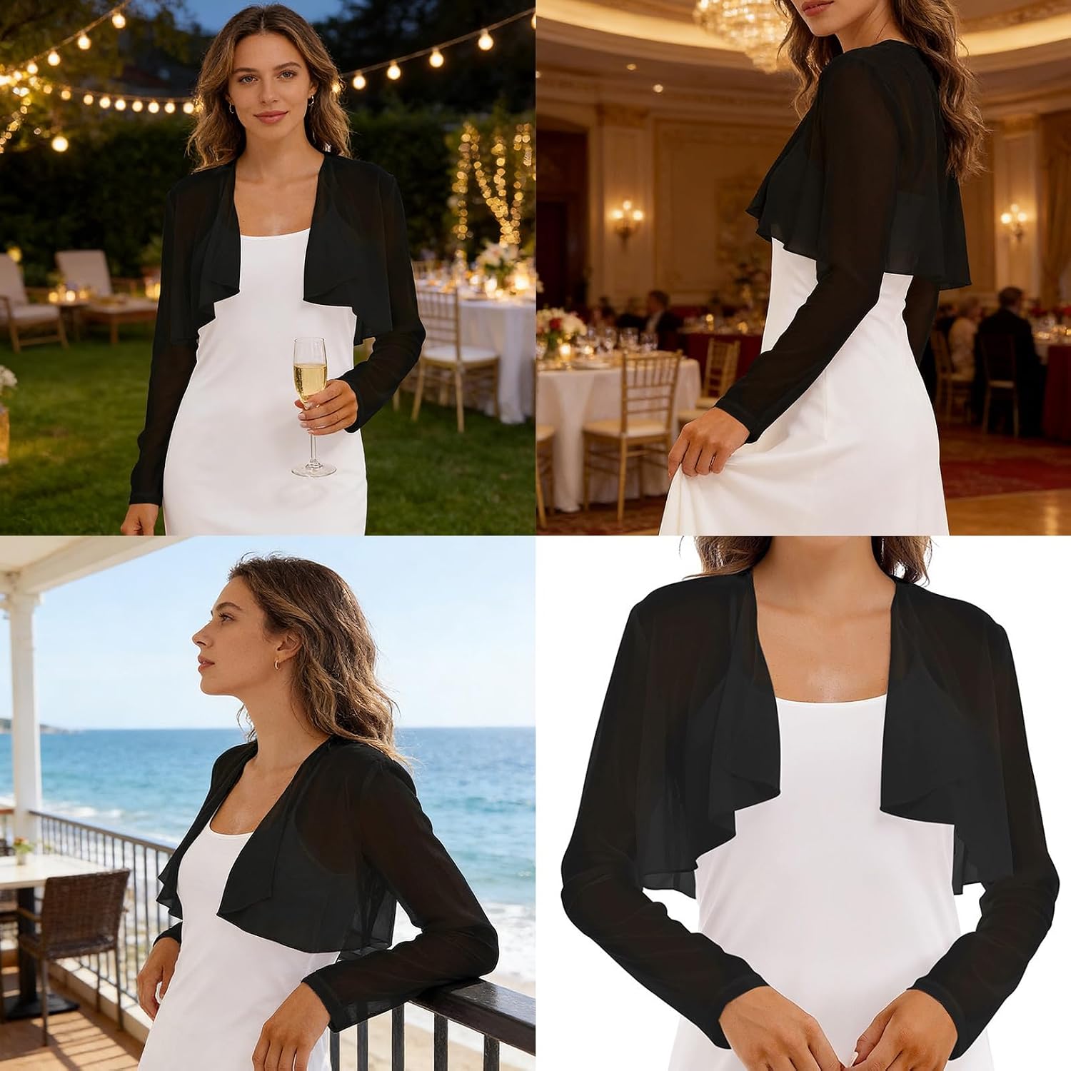 Foldable Wrap with Sun Protections Long Sleeve for Women Men Qipao Use Sensitive Skin Friendly Women ' s Sun Wrap