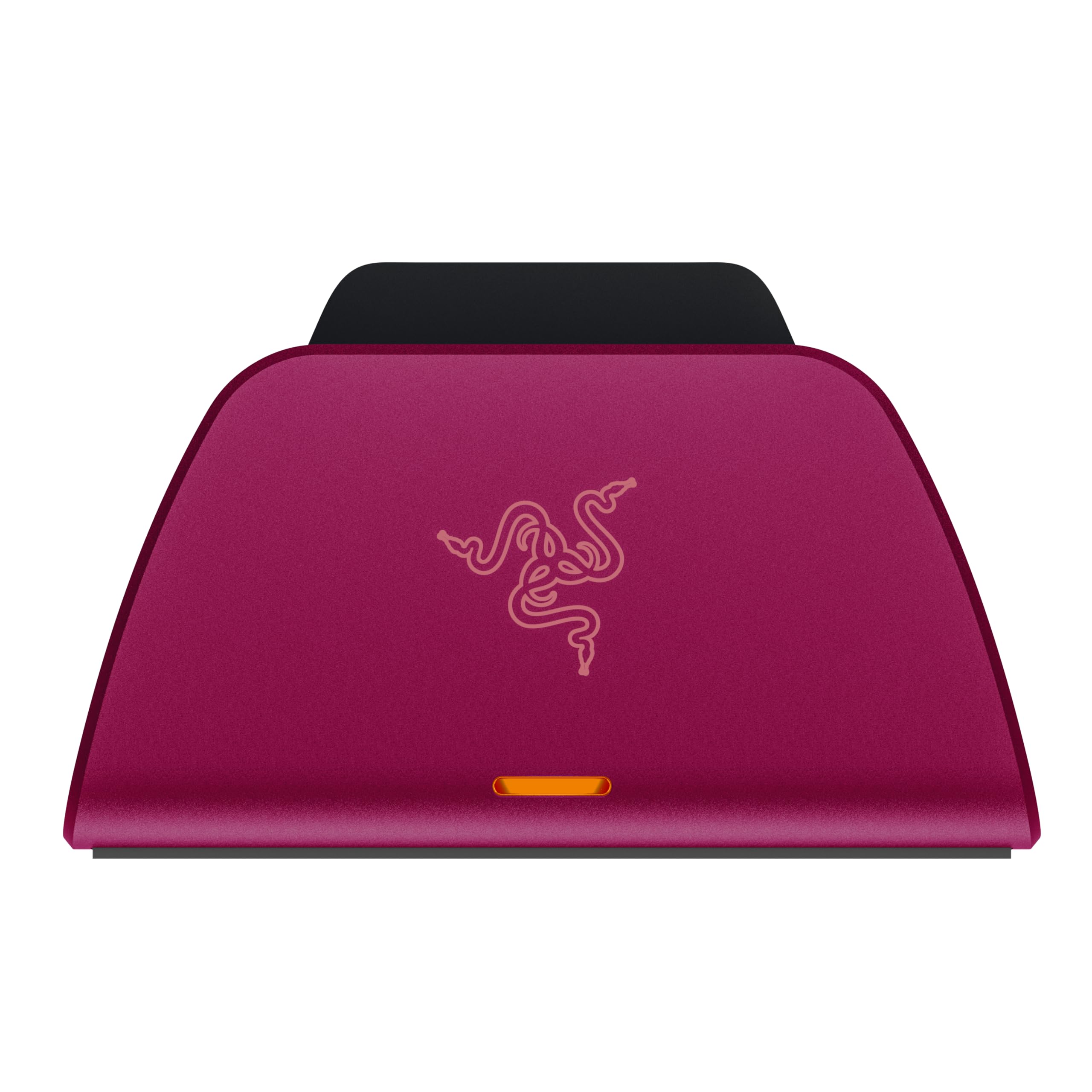 Razer Uniwersalny stojak do szybkiego ładowania - do kontrolera DualSense PlayStation 5 (szybkie ładowanie, zakrzywiona konstrukcja kołyski, zasilany przez USB, nawigacja jedną ręką) Cosmic Red