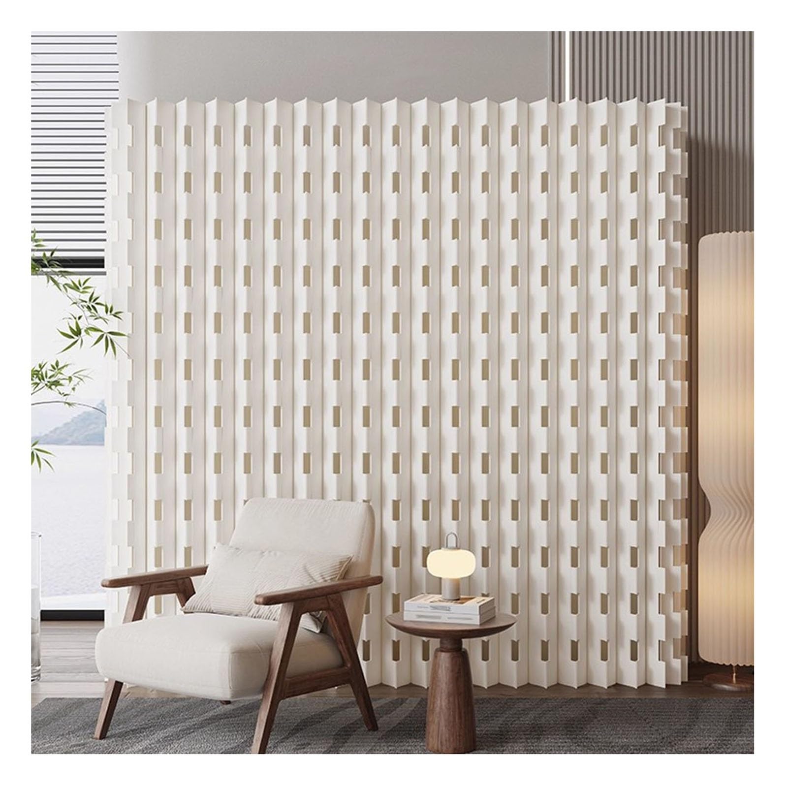 Separador de ambientes plegable y ajustable grande – Portátil para oficina y hogar, separador de espacio flexible (300 x 220 cm)