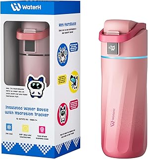 BOOST Smart Water Bottle with Reminder & Tracker, 16oz Kids Water Bottle for School, DIY Refrigerator Magnets, BPA-Free Vacuum Insulated Stainless Steel, Ideal for Mother's Day