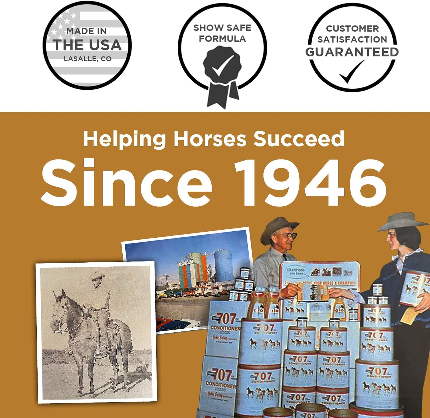 Formula 707 Digestive Health Equine Supplement, 4lb Bucket – Probiotics, Prebiotics and Digestive Enzymes for Horses : Pet Supplies