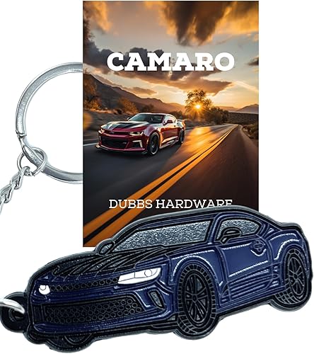 Dubbs Hardware Para accesorios de coche Mustang - Accesorios Camaro - Colores combinados - Llaveros esmaltados detallados