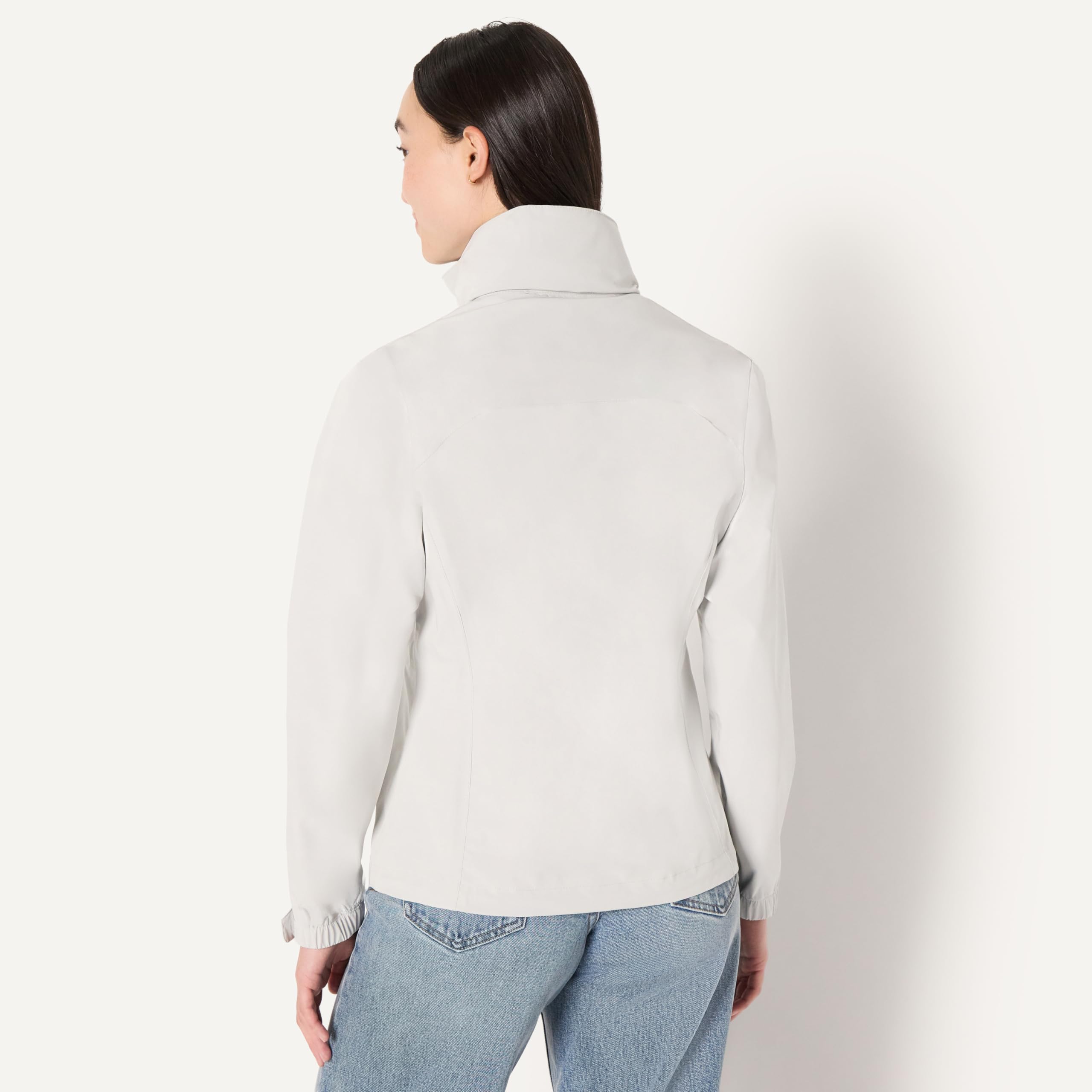 Amazon Essentials Damen Regular Fit: Leichte, wasserdichte, verstaubare Regenjacke
