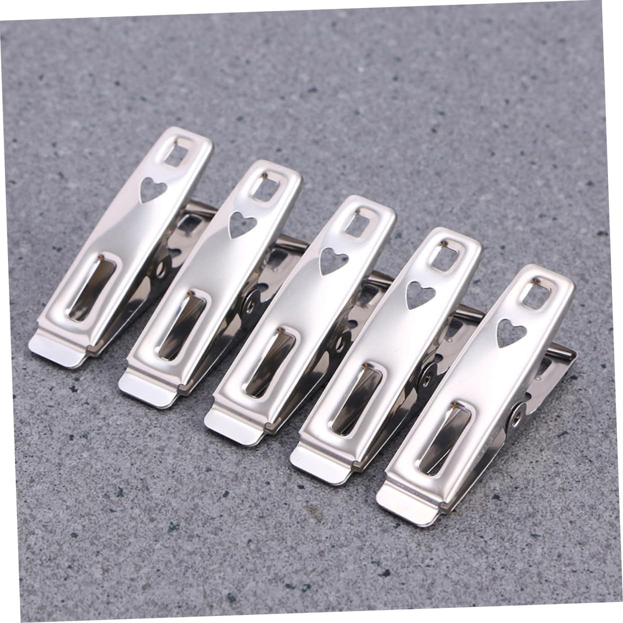 60pcs Stainless Steel Clothespins Heavy Duty Windproof Clothes Clips for Laundry Multi-Purpose Utility Towel Hangers for Home Office Dorm Use