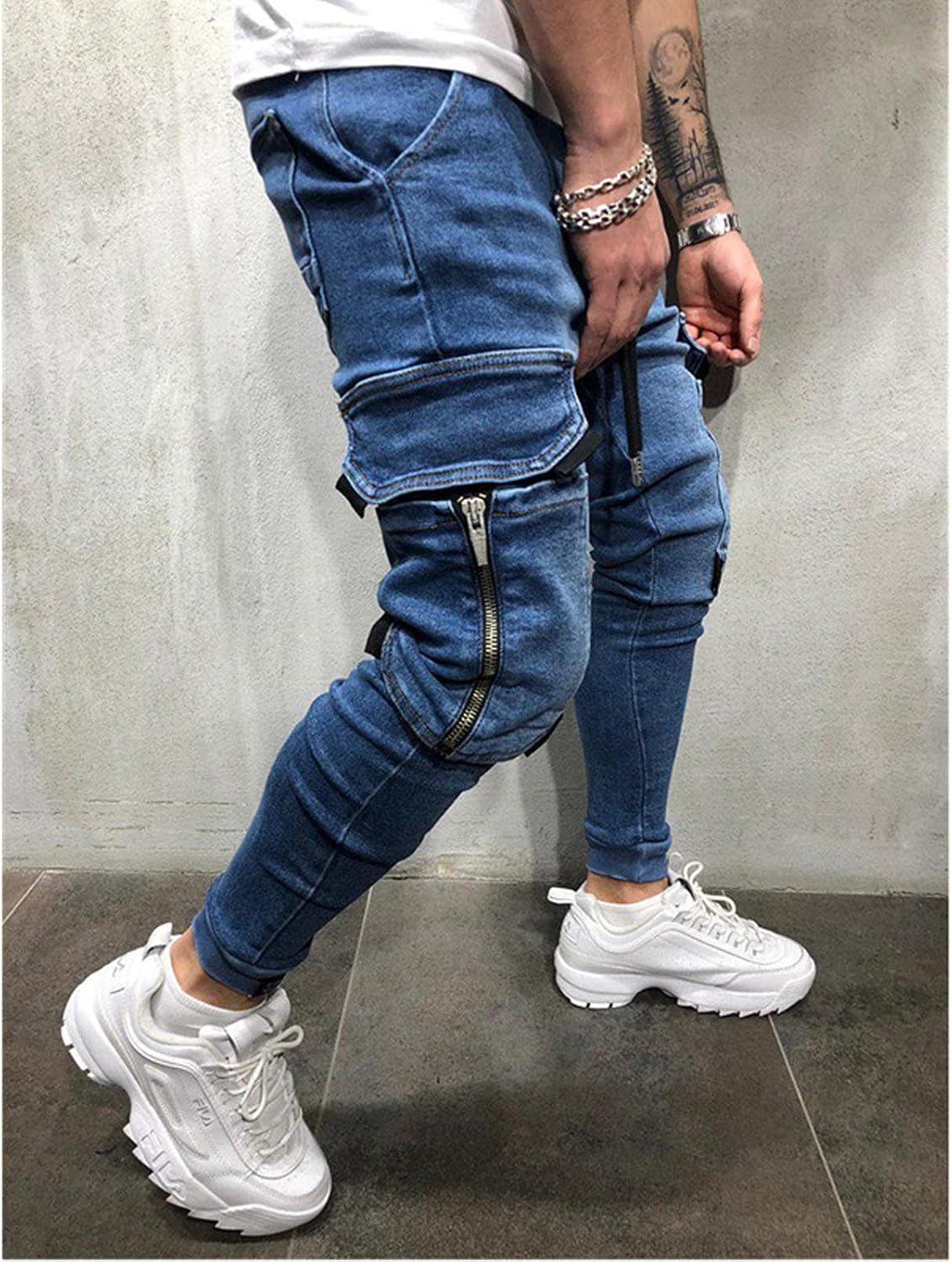 Jeans Pants, Skinny Casual for Men,Black Jeans Men Relaxed