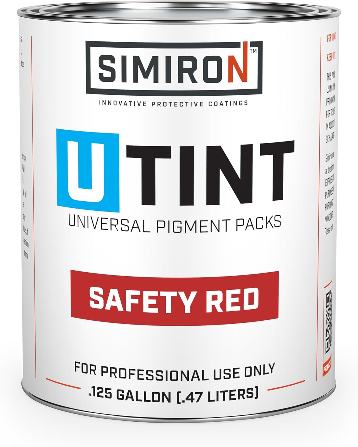 U-TINT 16oz Universal Pigment Packs - Add to Epoxy Resin, Epoxy Primer, Moisture Vapor Barrier, Polyaspartic, Polyurea - Professional Grade, Zero VOC, Easy-to-Mix (Deck Gray)