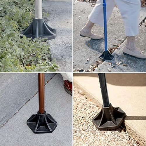 Miniatura 6 de StrongArm Bastón cómodo + bastón de caminar ligero ajustable para hombres y mujeres + agarre ergonómico en el antebrazo estabiliza la muñeca y Base