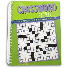 Show-Offs Spiral Bound Miniature Puzzle Book for Car, Office, or Quiet Play - 80 Pg Crossword Puzzles Vol. 3
