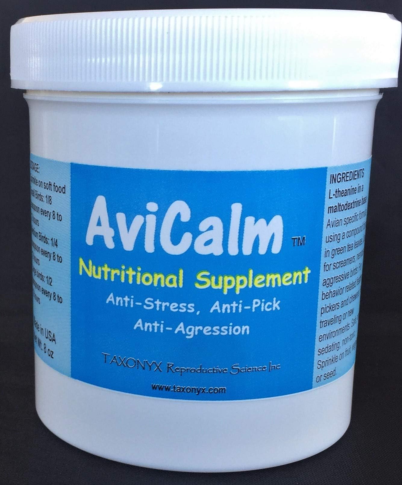 AviCalm Calming Supplement for Birds - Compare to Avitech! (2 oz)