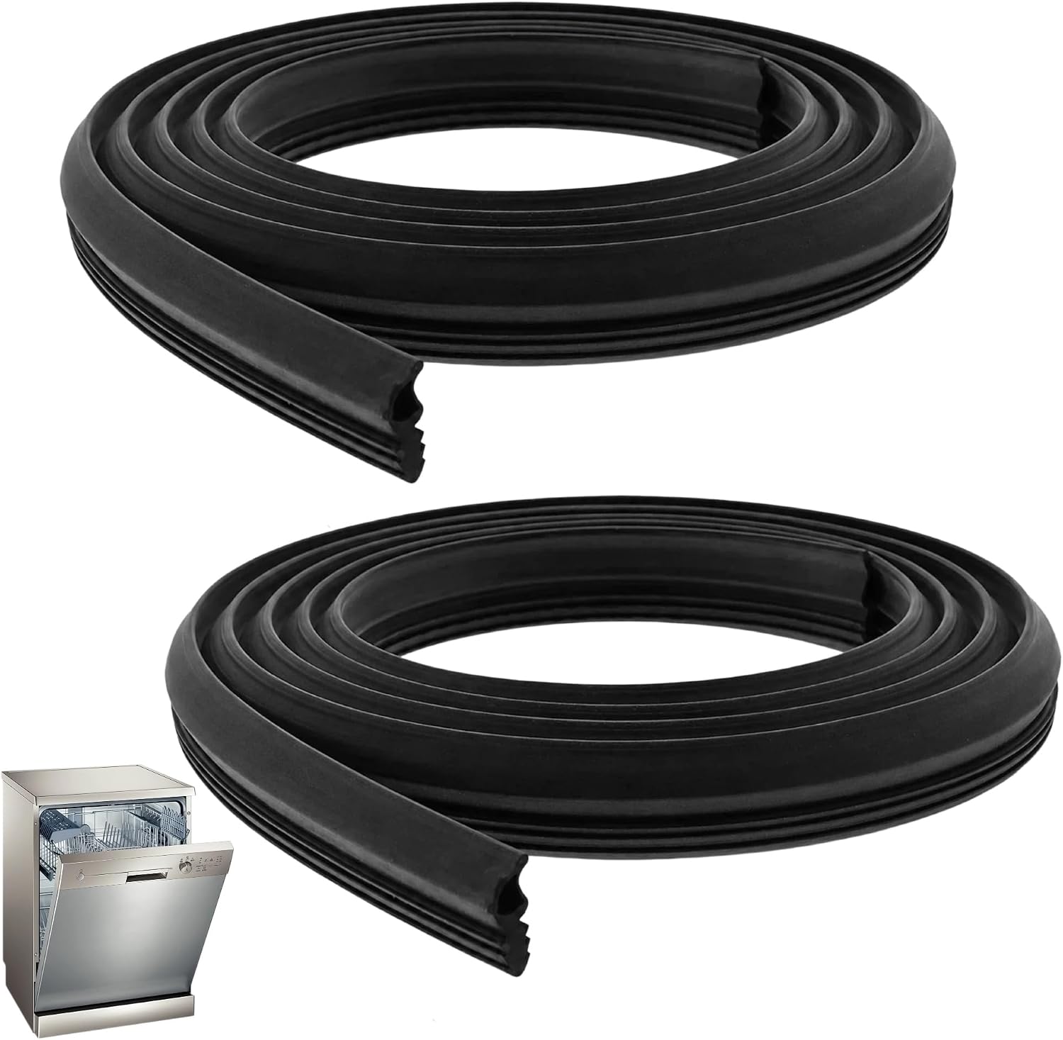 W11768590 Dishwasher Door Gasket Seal Replacement, Compatible Door Seal for Dishwashers, Replaces W10524469 WPW10524469 W11498831 W11725437