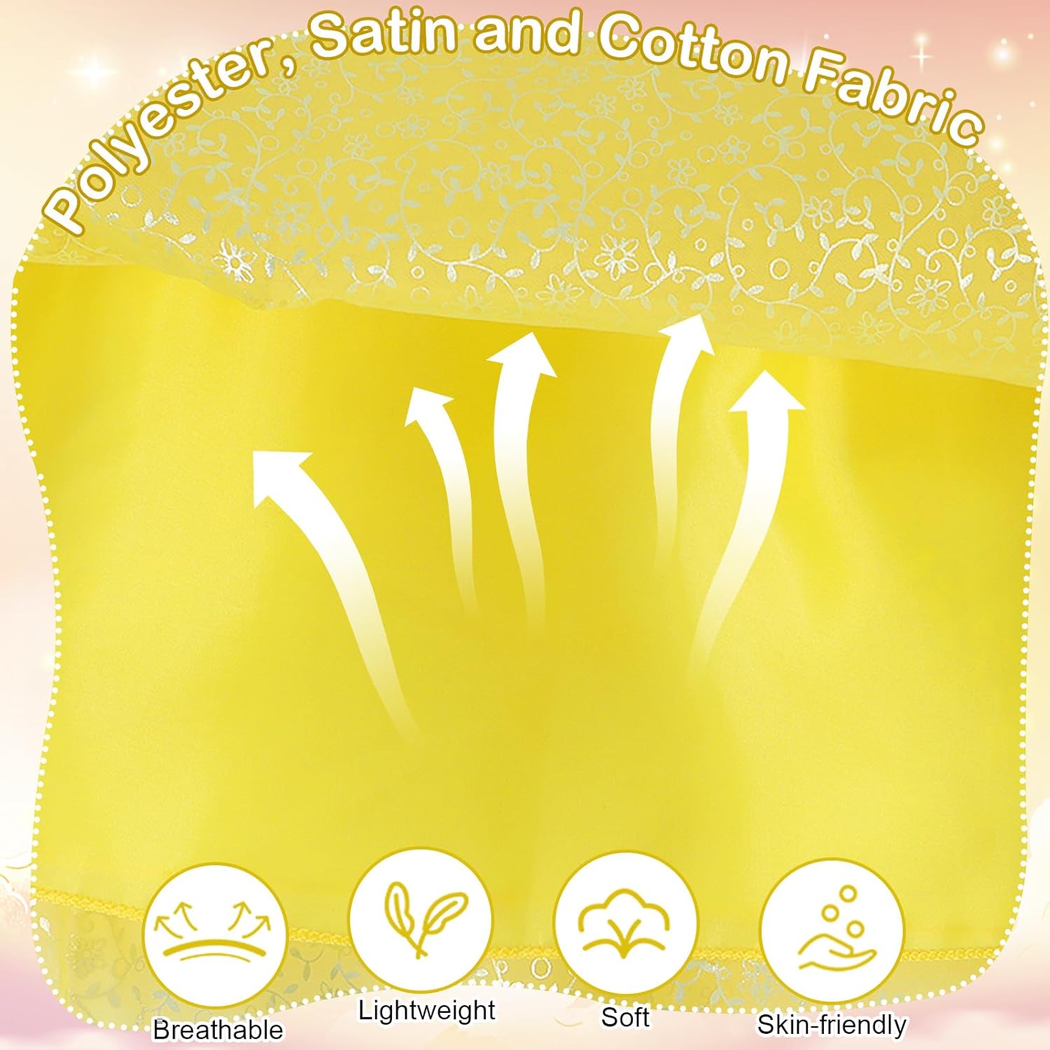 COTRIO Princess Dress Up for Girls Halloween Costumes Kids Dress Up Clothes Birthday Outfit Party Dresses with Accessories - Image 4