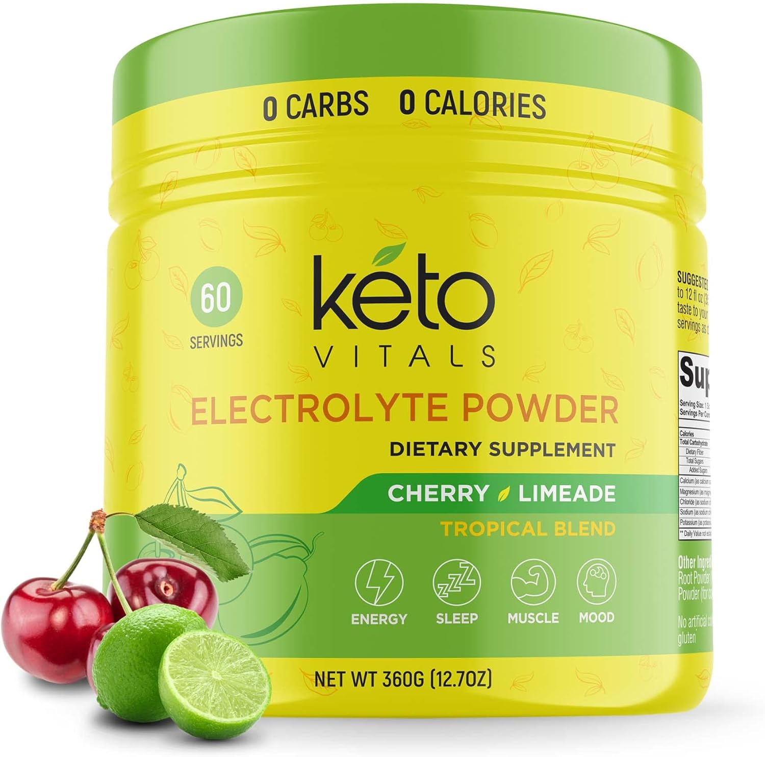 Keto Vitals Electrolyte Powder KetoFriendly Electrolytes