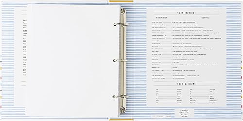 Miniatura 4 de C.R. Gibson Bloom - Carpeta de bolsillo con tarjetas de índice de recetas, 8.5 pulgadas de ancho x 9.35 pulgadas de largo, multicolor