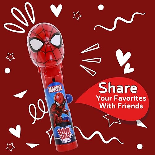 Miniatura 4 de Spiderman &amp; Spiderwoman - Juego de regalo desplegable para el día de San Valentín, golosinas de fresa envueltas individualmente, recuerdos de fiesta