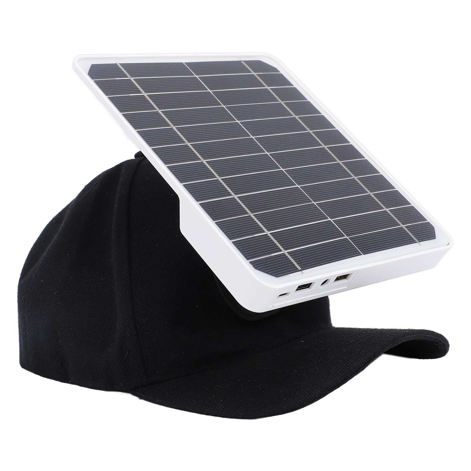 **Mtlavishness Panel Solar de 20W con Sombrero Puertos USB Duales PD Rápido**