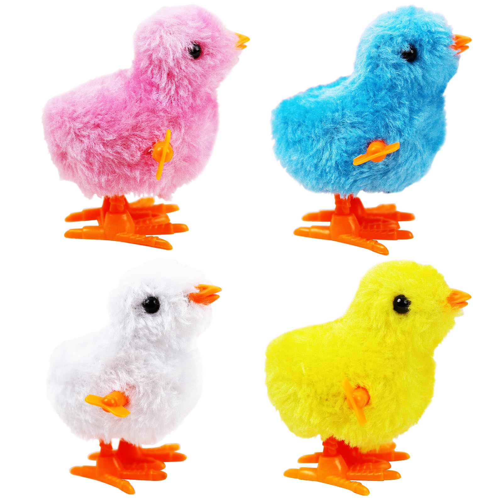 Amazon.com: SAURAWAN 4PCS Chick Plush Wind Up Toys, Novelty Baby