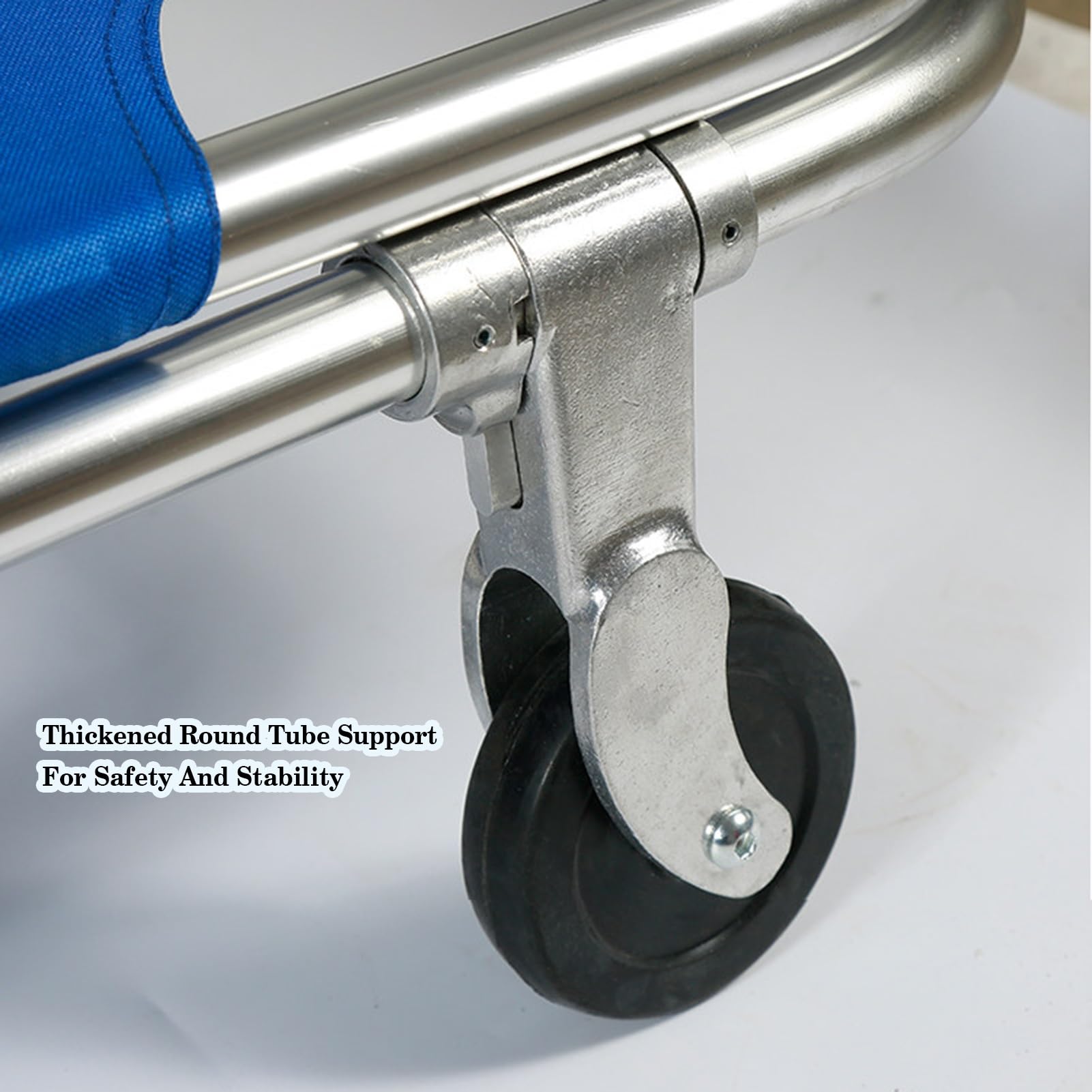Rettungstrage Aus Aluminiumlegierung, Notfalltrage Mit Rädern, Patiententransport Mit Zugstange, For Heimkrankenhäuser Und Im Freien