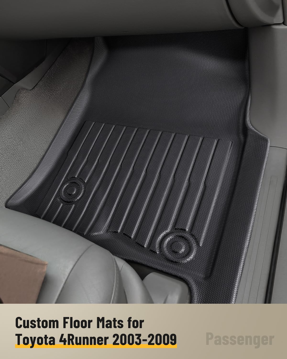 Car Floor Mats for Toyota 4Runner 2003-2009 4th Gen Cargo Trunk Liner All Weather Accessories Rubber Carpet Custom — view 9