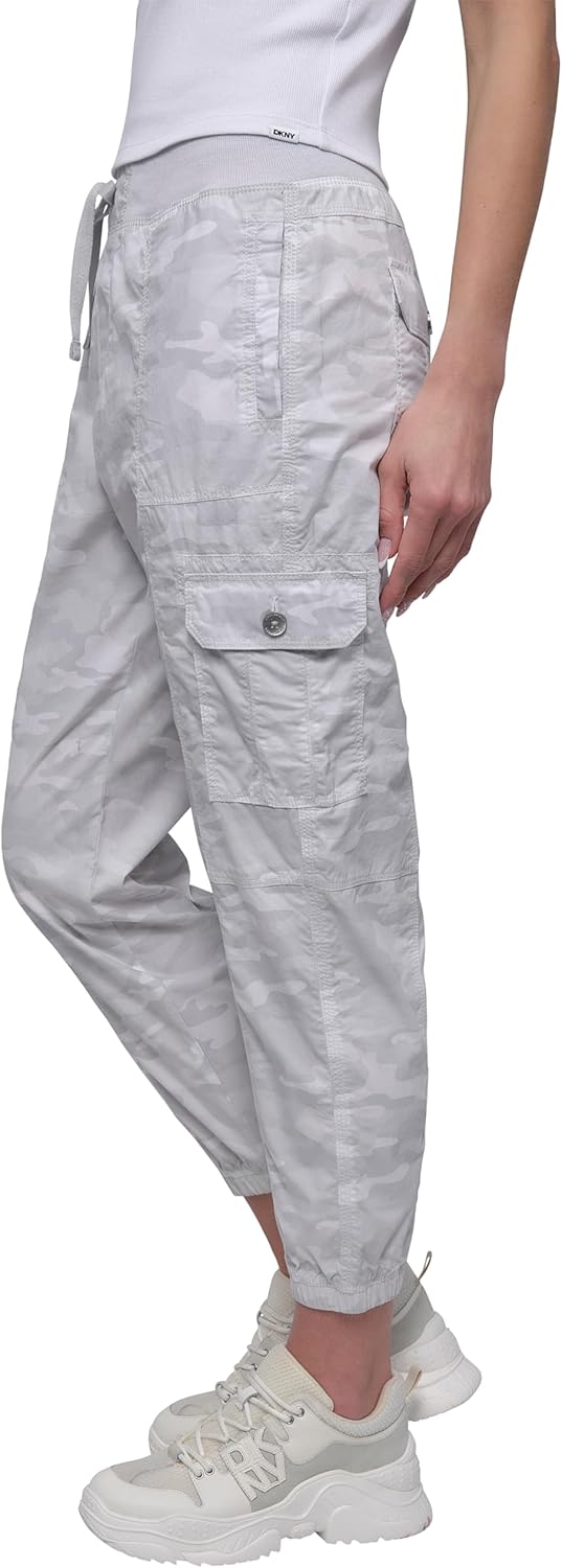 DKNY Women's Twill Cargo Jogger Pants - Image 2