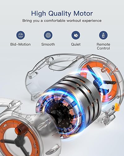 Miniatura 7 de YOSUDA Elípticas eléctricas para debajo del escritorio, ejercitador de piernas elipse para personas mayores totalmente montado, ejercitador de pedal