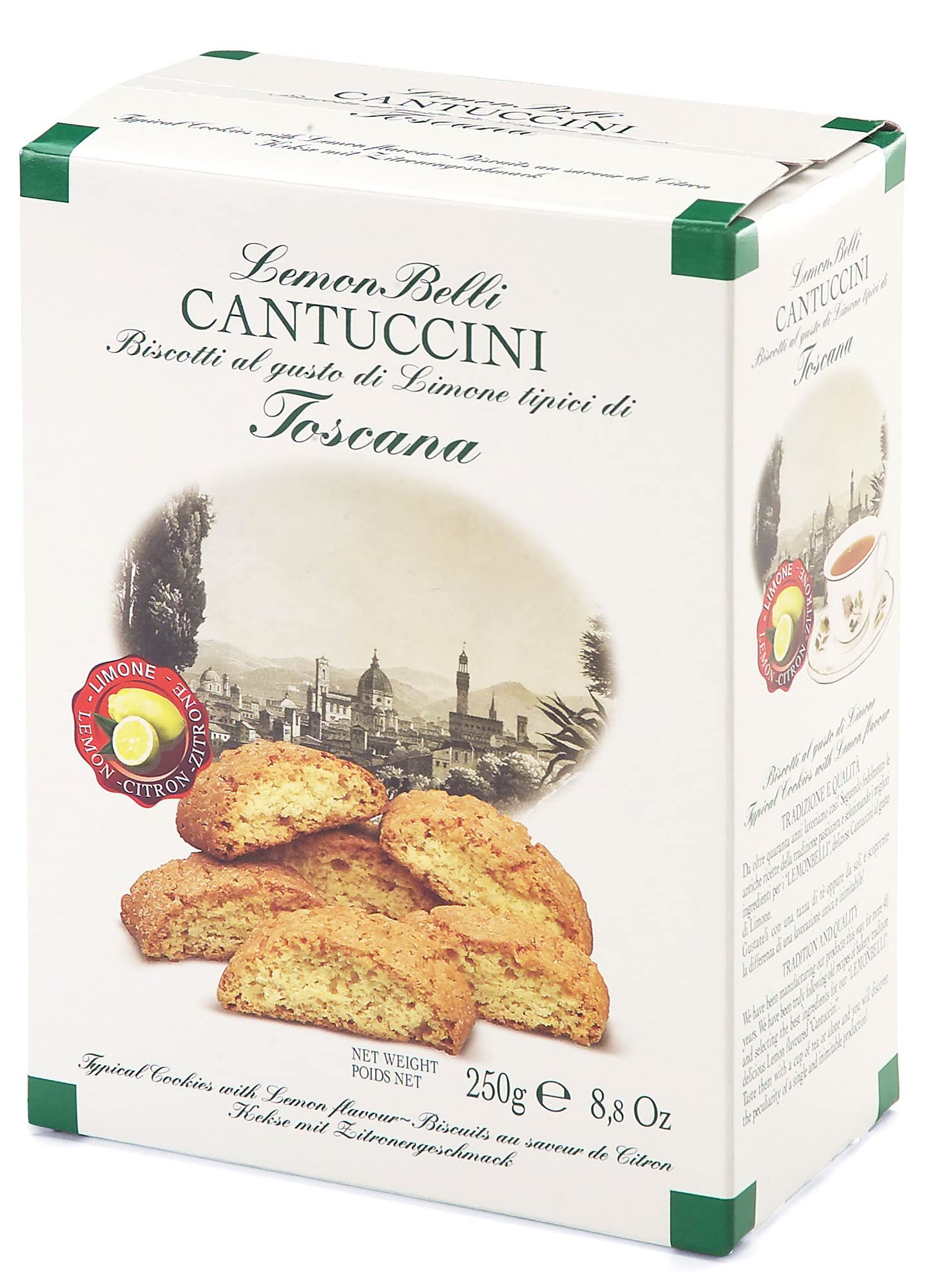 Biscottificio Belli Pasticceria - Lemon Cantuccini (Card Box) - 2 x 250gr