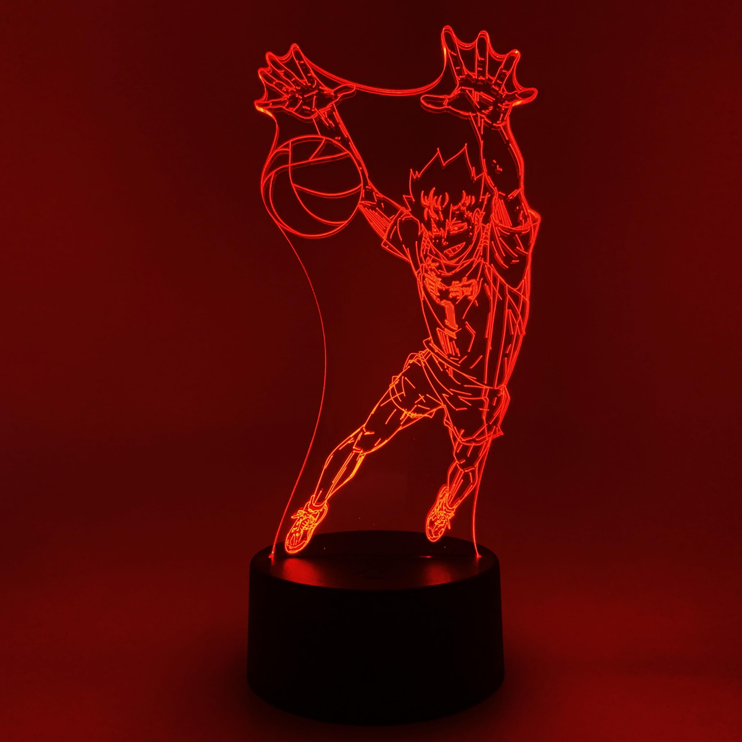 Geek Lamp Haikyu - Black Tail Anime Night Light with 16 Colors RGB LED - Gift for Geek : Home & Kitchen