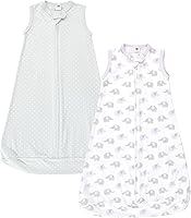 Vista 8 de Hudson Baby Saco de dormir unisex de algodón con manga larga para bebé, saco, manta