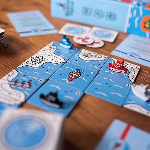 Miniatura 4 de Beacon Patrol - Juego de mesa Cooperative Coast Guard Adventure! Juego de estrategia de colocación de azulejos, divertido juego familiar para niños