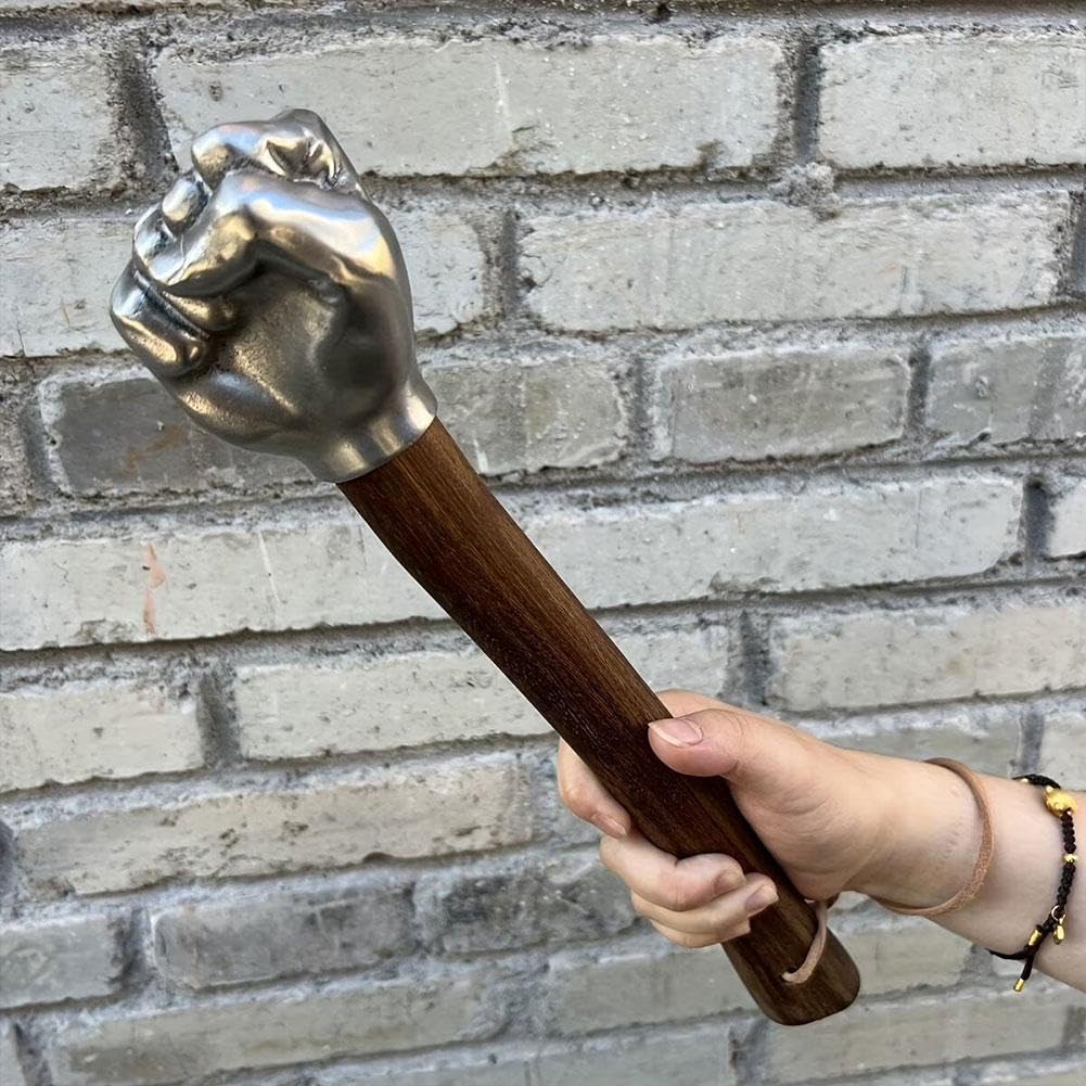 Marteau de poing décoratif – Marteau en forme de poing/pouce/os, tête en acier inoxydable et poignée en bois, art de collection pour la maison/le bureau, outil fonctionnel multifonction pour tâches