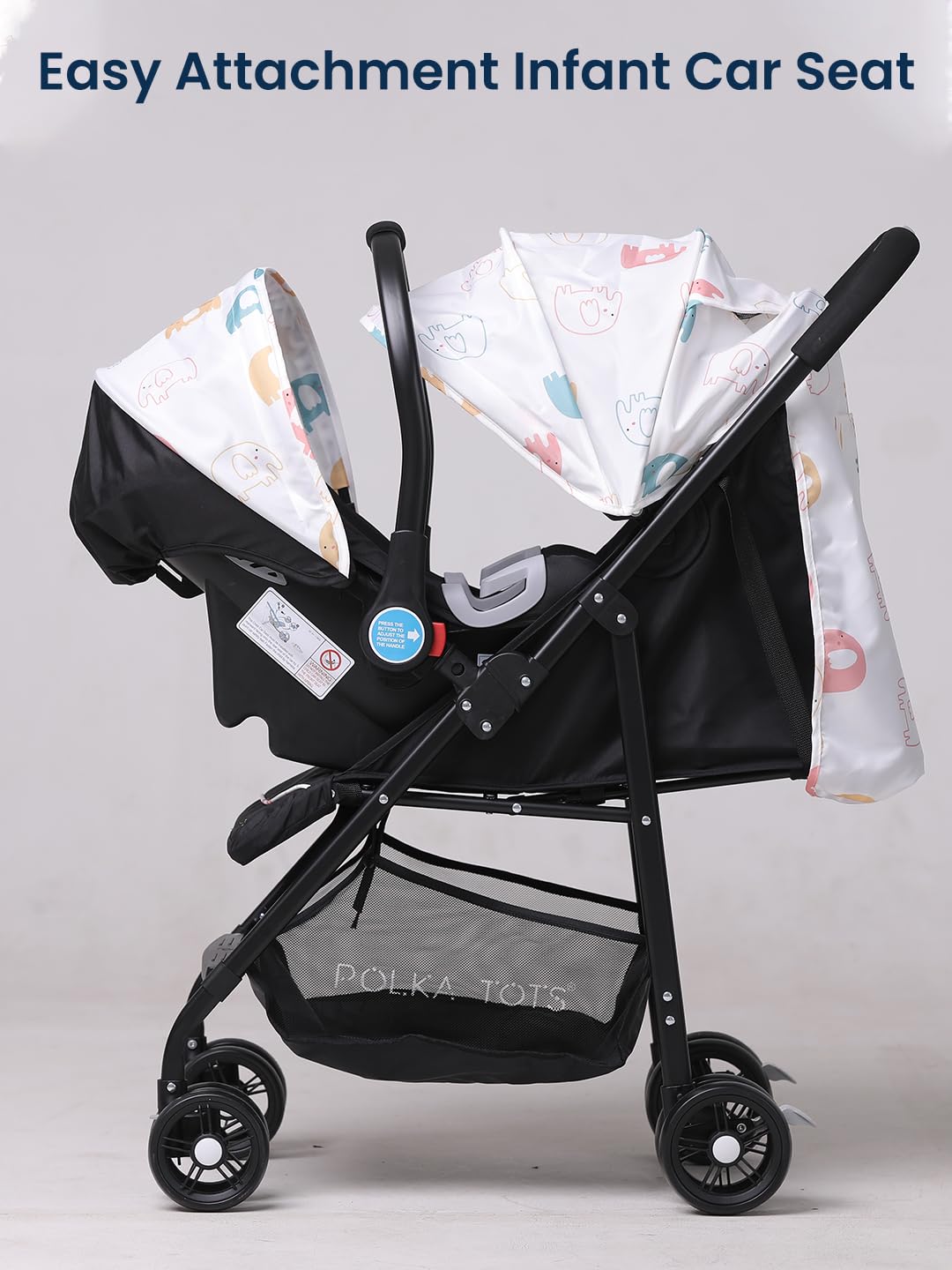 POLKA TOTS Travel System: Stroller & Car Seat -2 POLKA TOTS Travel System: Stroller & Car Seat -2