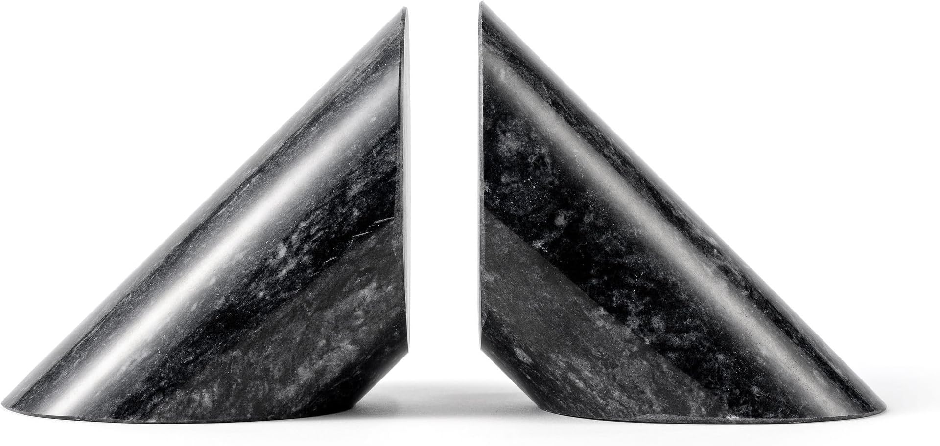 Black Marble Angled Bookend